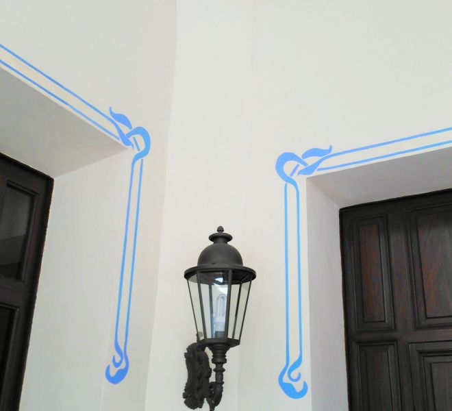 fachada interior detalle modernista