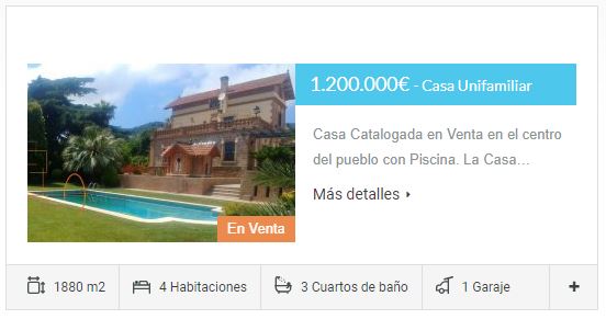casa catalogada en premia
